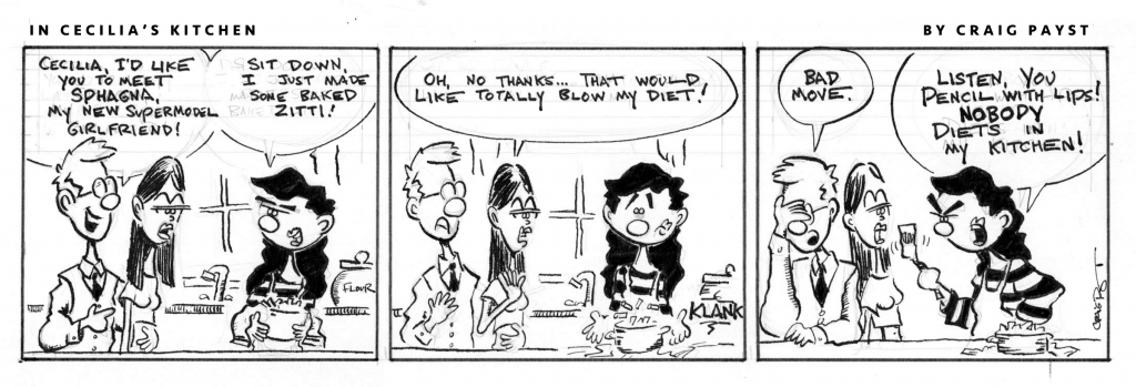 In Cecilia's Kitchen, comic strip by Craig Payst