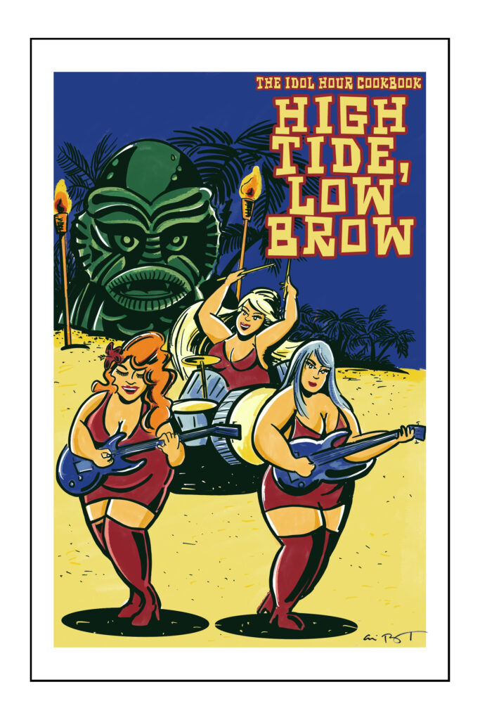 High Brow, Low Tide - Surf Rock Band Poster by Craig Payst