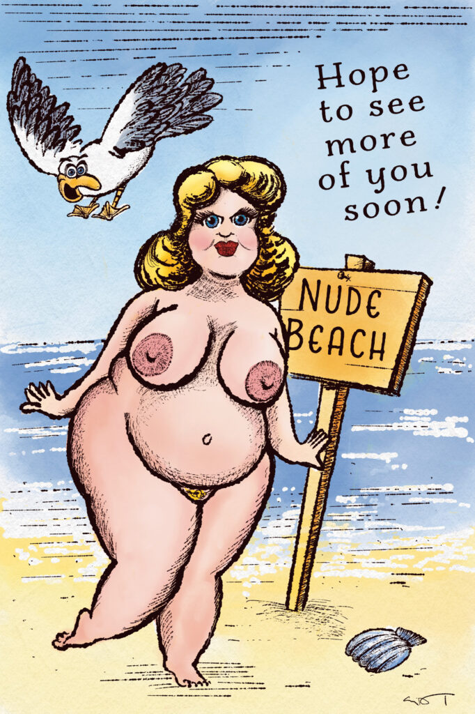 A saucy seaside postcard by Craig Payst